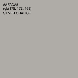 #AFACA8 - Silver Chalice Color Image